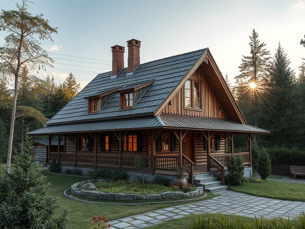 Проекты домов из клееного бруса с панорамным остеклением